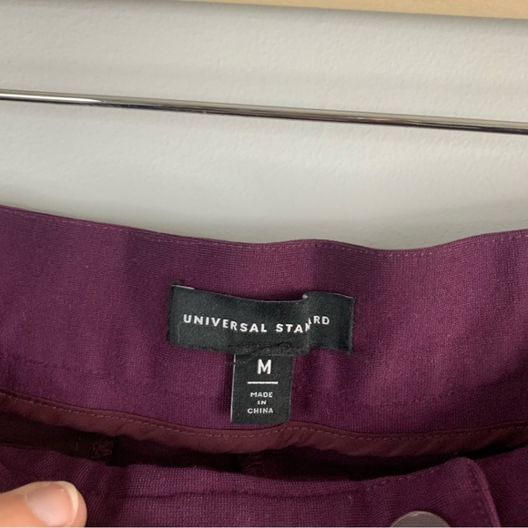 Universal  Standard Womens Cigarette Pants Purple Rayon Trouser Ankle M 18 20 - Picture 4 of 14